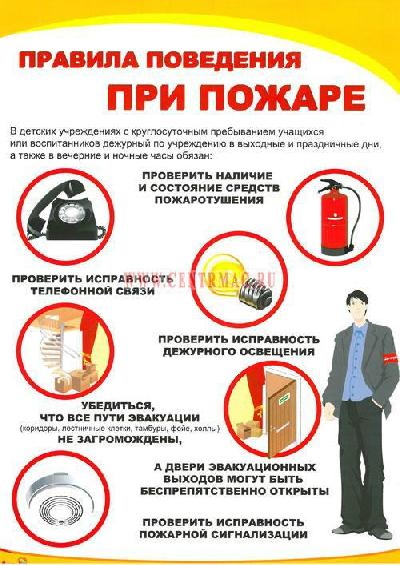 Правила поведения при пожаре